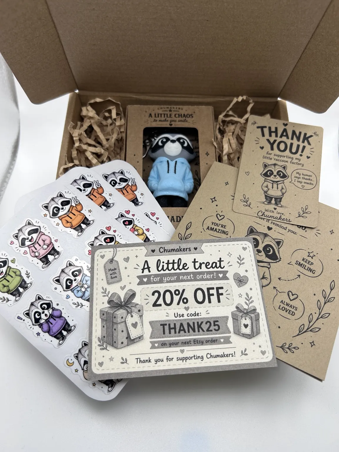 Chumakers packaged Etsy product