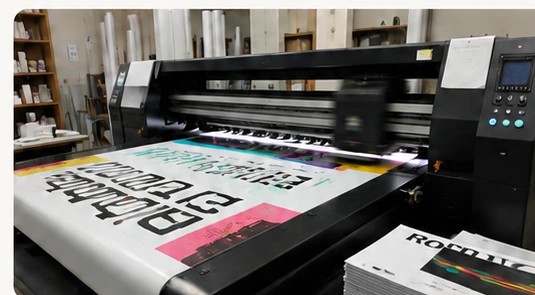 Wide-format print production